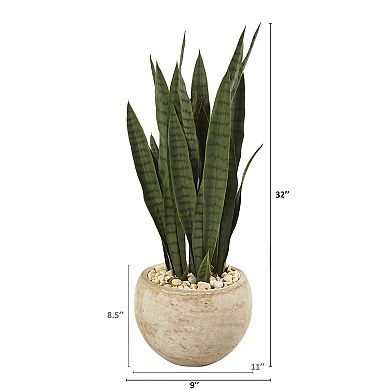 nearly natural Artificial Sansevieria Plant Floor Decor