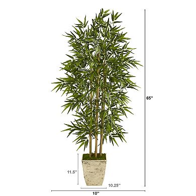 nearly natural Artificial Bamboo Tree Floor Decor