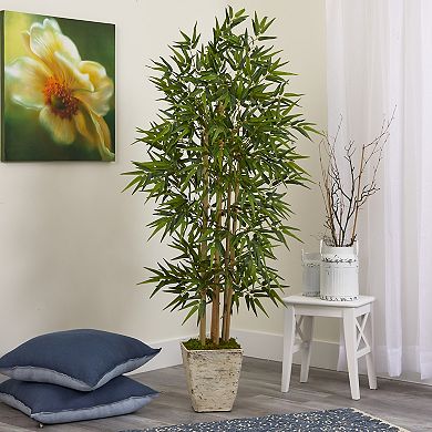 nearly natural Artificial Bamboo Tree Floor Decor