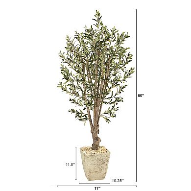 nearly natural Olive Tree Artificial Plant Floor Decor