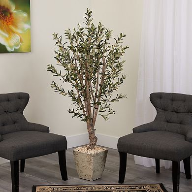 nearly natural Olive Tree Artificial Plant Floor Decor