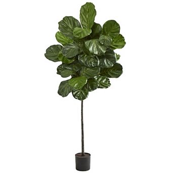 nearly natural Green Fiddle Leaf Tree Artificial Plant Floor Decor