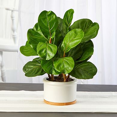 nearly natural Fiddle Leaf Tree Artificial Plant Table Decor