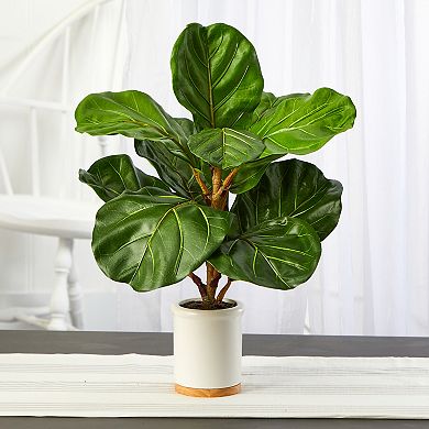 nearly natural Fiddle Leaf Tree Artificial Plant Floor Decor 