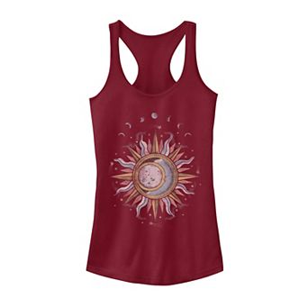 Juniors' Sun Moon Mystic Galactic Tank Top