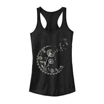 Juniors' Dandelion Moon Artsy Flowers Tank Top