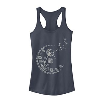 Juniors' Dandelion Moon Artsy Flowers Tank Top