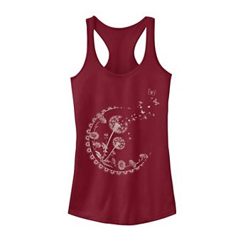 Juniors' Dandelion Moon Artsy Flowers Tank Top