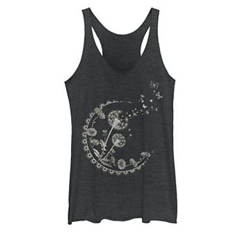 Juniors' Dandelion Moon Artsy Flowers Tank Top