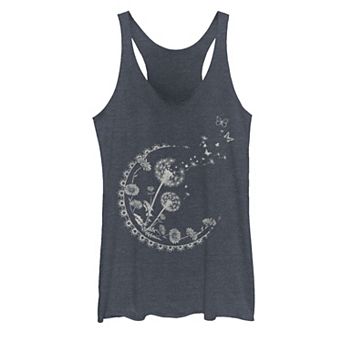 Juniors' Dandelion Moon Artsy Flowers Tank Top