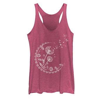 Juniors' Dandelion Moon Artsy Flowers Tank Top
