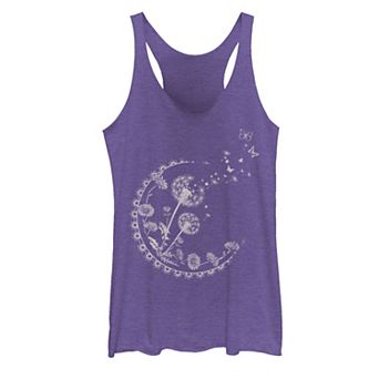 Juniors' Dandelion Moon Artsy Flowers Tank Top