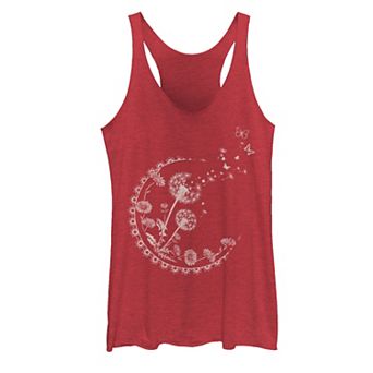 Juniors' Dandelion Moon Artsy Flowers Tank Top