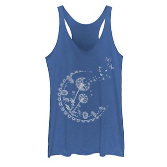 Juniors' Dandelion Moon Artsy Flowers Tank Top