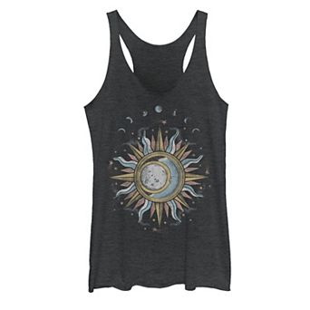 Juniors' Sun Moon Mystic Galactic Tank Top