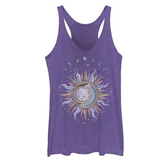 Juniors' Sun Moon Mystic Galactic Tank Top