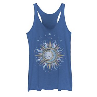 Juniors' Sun Moon Mystic Galactic Tank Top