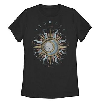 Juniors' Sun Moon Mystic Galactic Tee