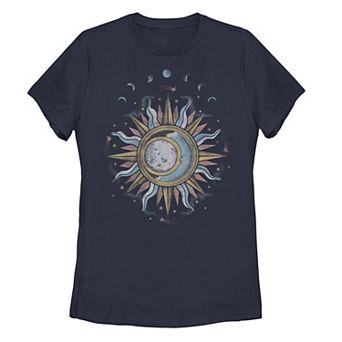 Juniors' Sun Moon Mystic Galactic Tee