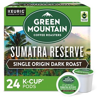 Green Mountain Coffee Sumatra Reserve Coffee, Keurig® K-Cup® Pods, Dark Roast, 24 Count