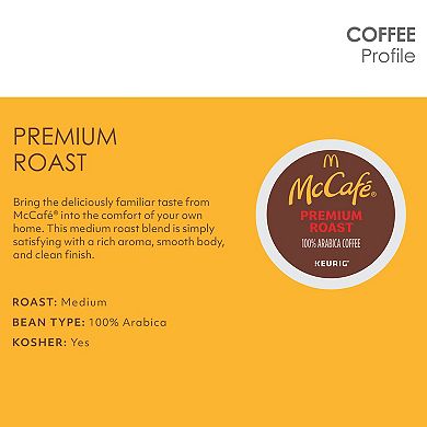 McCafe Premium Roast Coffee, Keurig® K-Cup® Pods, Medium Roast, 24 Count