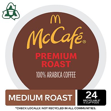 McCafe Premium Roast Coffee, Keurig® K-Cup® Pods, Medium Roast, 24 Count