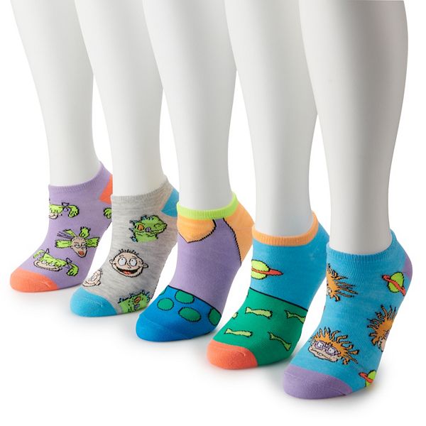 Women's Nickelodeon's Rugrats No-Show Socks 5-Pack