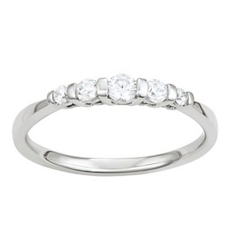 Simply Vera Vera Wang 14k White Gold 1/4 Carat T.W. Diamond 5-Stone Ring