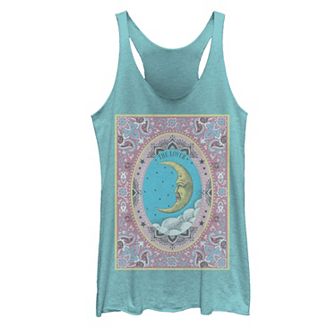 Juniors' Tarot Moon Playing Card Tank Top