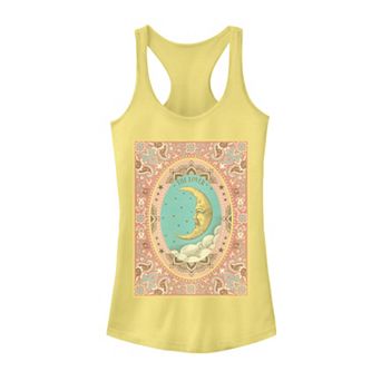 Juniors' Tarot Moon Playing Card Tank Top