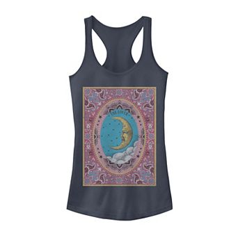 Juniors' Tarot Moon Playing Card Tank Top