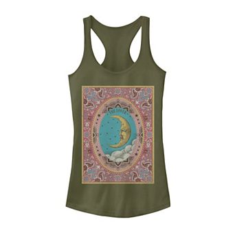 Juniors' Tarot Moon Playing Card Tank Top
