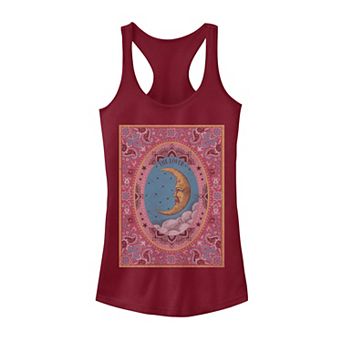 Juniors' Tarot Moon Playing Card Tank Top