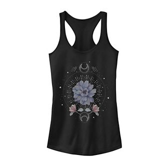 Juniors' Flower Moon Floral Tank Top