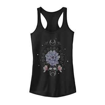 Juniors' Flower Moon Floral Tank Top