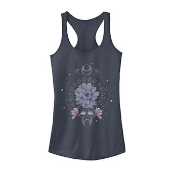 Juniors' Flower Moon Floral Tank Top