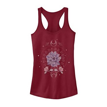 Juniors' Flower Moon Floral Tank Top