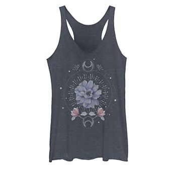 Juniors' Flower Moon Floral Tank Top