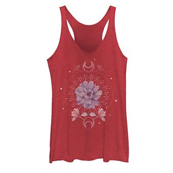 Juniors' Flower Moon Floral Tank Top