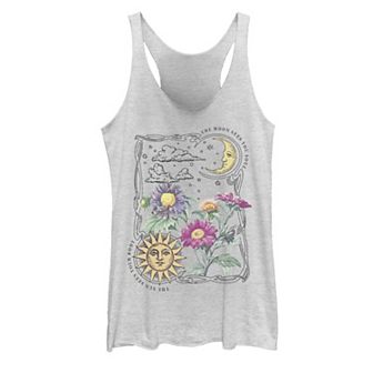 Juniors' Fifth Sun Sun & Moon Galactic Flowers Tank Top