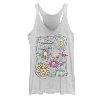Juniors' Fifth Sun Sun & Moon Galactic Flowers Tank Top