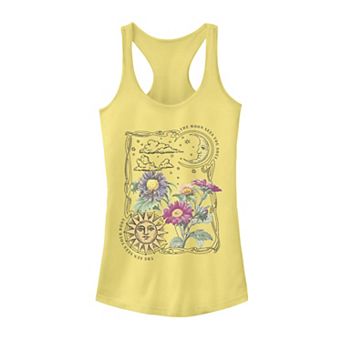 Juniors' Fifth Sun Sun & Moon Galactic Flowers Tank Top