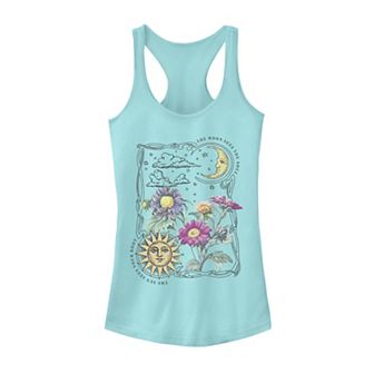 Juniors' Fifth Sun Sun & Moon Galactic Flowers Tank Top