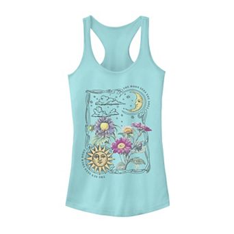 Juniors' Fifth Sun Sun & Moon Galactic Flowers Tank Top