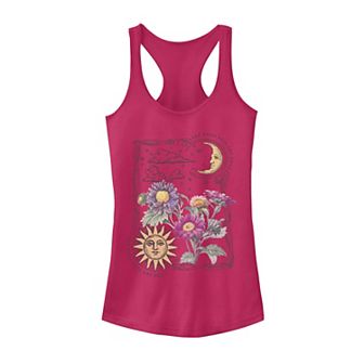 Juniors' Fifth Sun Sun & Moon Galactic Flowers Tank Top