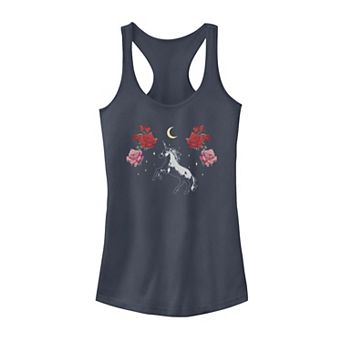 Juniors' Fifth Sun Unicorn, Moon, Flowers Tank Top