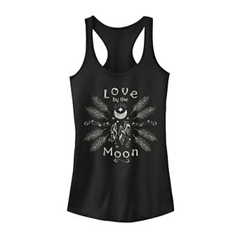 Juniors' Fifth Sun Love By The Moon Feathers Graphic Tank Top