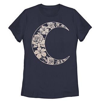 Juniors' Fifth Sun Floral Moon Galactic Graphic Tee