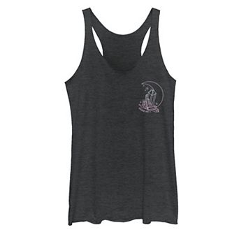 Juniors' Moon Crystal Heathered Graphic Tank Top
