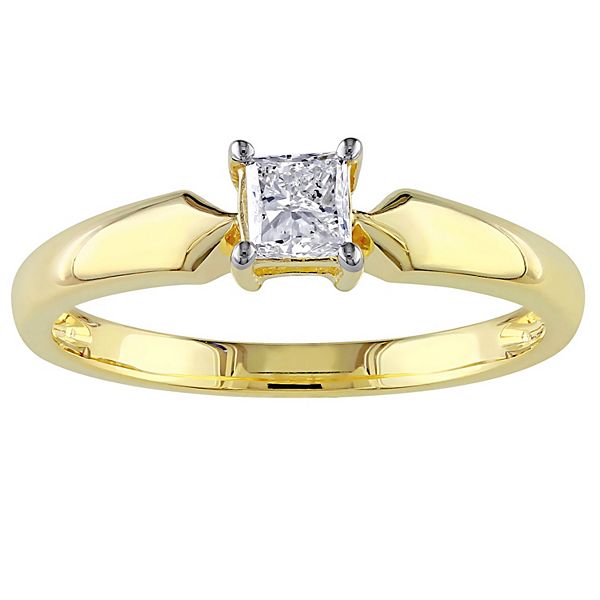 Kohl's solitaire deals diamond rings